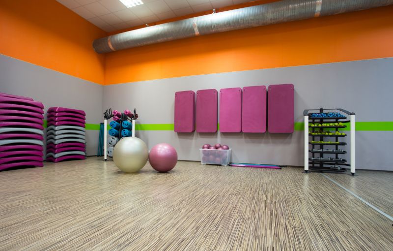 Vinyl Flooring in a Commercial Gym